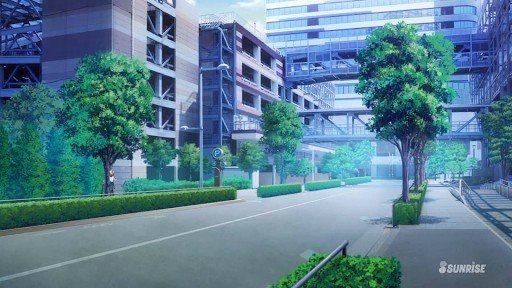 Large shopping mall scene